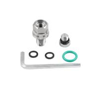 YFUK Ölablassschraube M10.4-1.25x15mm Selbstschneidendes Gewinde Piggyback Reparatursatz CNC Silber Für Universal SUV, Van, Pick-up