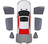 YGHJYTF Auto Sonnenschutz Netz für BMW X2 F39 2018-2023, Seitenscheibe UV Schutz Wärmeisolierung Sonnenblende Autofenster Sonnenschutz Rollos,E/Wholecar 7pieces