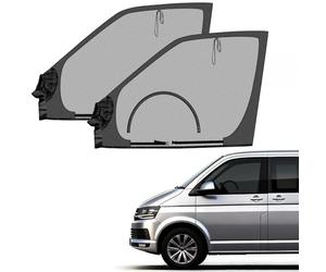 YGYQZ Magnet Fliegengitter für Seitenfenster von VW T4 T5 T6, Auto Fenster Moskitonetz für Vordertüren, mit Reißverschluss & atmungsaktivem Mesh, Sonnenschutz für Camping-Reisen