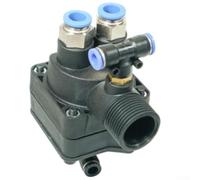 Yhenlovtt Pneumatisches Steuerventil für Reifenmontiermaschine, für langlebigen Kunststoff-Drehzylinder für reibungslosen Betrieb in Kfz-Werkstattausrüstung(B)