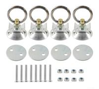 Yhenlovtt Rote Führungsschiene für Ring-Set mit 22 L-Schienen-Ankerpunkten für LKW-Bett, Anhänger, Van, Wohnmobil, UTV und Motorrad-Spanngurte