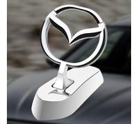 YHIKAHT Auto Emblem für Mazda CX-30 EV, 3D Logo Auto Abzeichen, Auto Metallabzeichen, Auto Frontabdeckung Chrom Kühlerfigur,A