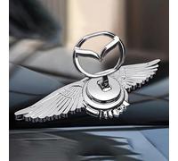 YHIKAHT Auto Emblem für Mazda CX-90, 3D Logo Auto Abzeichen, Auto Metallabzeichen, Auto Frontabdeckung Chrom Kühlerfigur,B