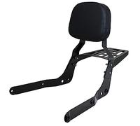 YHMOTO Beifahrer-Sissybar-Rückenlehne mit Gepäckträger für Honda Shadow Aero 750 VT750C 2004-2023 (schwarz)