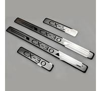 YIFANFENGSUN 4 Stück Auto Edelstahl Einstiegsleisten Türschweller für Mazda CX-30 2019-2023 2024 2025, Kratzschutz Verkleidung Autodekorations Zubehör