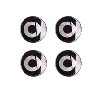 YIFANFENGSUN 4 Stück Nabendeckel für Smart Fortwo Forfour 450 451 453 58 mm, Radnabenkappen Felgendeckel Felgenkappen Nabenkappen Wheel Caps Radnabenabdeckung Auto Zubehör