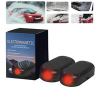 Yiijode Elektromagnetische molekulare Interferenz Frostschutzmittel Schneeräumungswerkzeug, Auto Enteiser Enteisung 360, Electromagnetic Car Snow Removal Device (2 Stück)