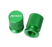 YIJIEBAO Motorrad-Rad-Reifen-Teile Ventilkappen Abdeckung Zubehör Passend for Yamaha Xmax 300 Xmax 400 Xmax 250 Xmax 125(Green)