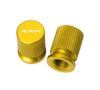 YIJIEBAO Motorrad-Rad-Reifen-Teile Ventilkappen Abdeckung Zubehör Passend for Yamaha Xmax 300 Xmax 400 Xmax 250 Xmax 125(Gold)