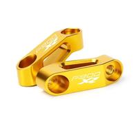 YIJIEBAO Passend for BMW F900R F900XR F900R/XR Motorrad CNC Aluminium Spiegel Riser Extender Spacer Verlängerungsadapter Zubehör Extender montieren(F900XR Gold)