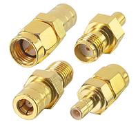 YILIANDUO DAB SMB Adapter SMA zu SMB Kit RF Adapter Set 4 Typ SMA SMB Stecker Buchse Car Aerial Antenne Adapter für DAB Autoantenne Car Satellite Sirius XM DAB Radio Antennas