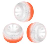 Yinaolan 3x Warnleuchte V16 Magnetische LED-Notleuchte hohe Leuchtdichte Batteriebetrieben (Batterie nicht enthalten) mit 5 Flash-Modi für die Signalgebung in Straßensituationen für Auto und Motorrad.