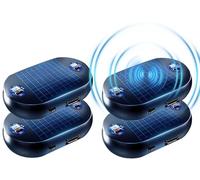 Yinaolan 4 Stück Auto Enteiser Elektromagnetisch, Elektromagnetische molekulare Interferenz Frostschutzmittel Schneeräumungswerkzeug, Tragbarer Autoentfroster Frostschutz, Schnelles Enteisungs