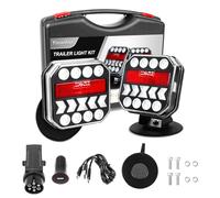 Yinaolan Anhänger Rückleuchten Set Magnetische drahtlose LED Rücklicht Anhänger Beleuchtung, 12V/24V kabellose Bluetooth rücklichter mit verstellbarer Magnet-Haftfuß-Basis