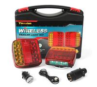 Yinaolan Kabelloses Beleuchtungs LED Set, magnetische Anhänger Rücklichter kabellos 12 V LKW-Heck, ECE-EMV-geprüft für Anhänger, LKW, Wohnwagen oder LKW