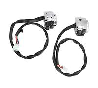 Yinhing 2-teiliges 1-Zoll-Motorrad-Lenkerschalter-Set, Scheinwerfer, Blinker, Hupe, Getriebesteuerung, Passend für Galvanisiertes Silber-Finish, Einfache Installation für Motorräder (Galvanisiertes