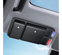 yinjianping Sonnenblenden Organizer für Ford Transit 1965-2020 2021 2022 2023 2024 2025,PU Leder Auto Car Sonnenblenden Organizer,Auto-Sonnenblende-Organizer Brillenhalter,Car Sun Visor Organizer