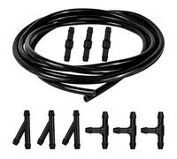 YIXISI 3m Scheibenwaschanlage Schlauch, Wischwasserschlauch Reparaturset, Automotive Isolierschlauch, Universal Mit 9 Stücke Schlauchverbinder