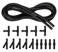 YIXISI 5m Scheibenwaschanlage Schlauch, Wischwasserschlauch Reparaturset, Automotive Isolierschlauch, Universal Mit 15 Stücke Schlauchverbinder
