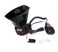 YIYIDA Autohupe Car Horn Sirenenlautsprecher Elektrische Hupe Autoaufnahme 100W 130DB Autosirene Fahrzeughupe mit Aufnahmefunktion Autosirene Hornsirene Air Horn für 12V Auto LKW Boot ect