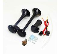 YIYIDA Hupe autohupe lufthupe car horn Lufthorn chrom zink dual trompete air horn mit kompressor für alle 12V fahrzeuge trucks Car LKW züge boote autos vans ect