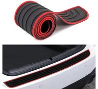 YJJSM Auto Ladekantenschutz für Ford Kuga 2016-2019,Auto Stoßstangenschutz Gummi Auto Heckstoßstangenschutz Kofferraumschutz Anti Kratz Abriebfest Autozubehör,Red
