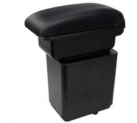 YJYWZH Auto Armlehnen für Citroen Berlingo 2010-2020 Doppelschicht Mittelkonsole Große Aufbewahrungsbox mit 3 USB-Ladeanschluss Schwarze Nahte