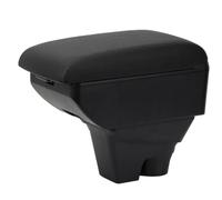 YJYWZH Compatible with Citroen C3 Armlehne 2017-2023 Armlehnen Auto Mittelkonsole Aufbewahrungsbox Armlehne Armauflage Kohlefaser-Muster Leder Armstutze