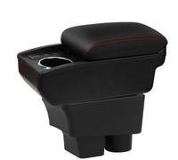 YJYWZH Compatible with Skoda Fabia 2 Armlehnen 2008-2014 Auto Mittelkonsole Aufbewahrungsbox Armlehne Innenausstattung Armauflage Leder Armstutze mit USB Anschluss