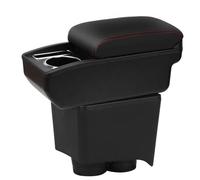 YJYWZH Compatible with Volkswagen Polo Armlehnen Polo 9N 3 2002-2009 Auto Mittelkonsole Aufbewahrungsbox Armlehne Innenausstattung Armauflage Leder Armstutze mit Getrankehalter