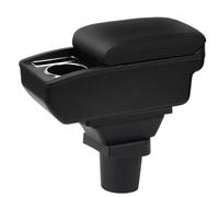 YJYWZH Compatible with VW UP Armlehnen 2009-2020 Auto Mittelkonsole Aufbewahrungsbox Armlehne Innenausstattung Armauflage Schwarz Leder Armstutze mit Getrankehalter