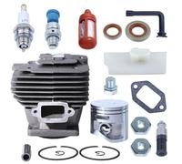 YLHMG 50-mm-Big-Bore-Zylinderkolbensatz, for STIHL, MS441 MS441C MS 441 Kettensäge, plattiert # 1138 020 1201 Ersatzteile Vergaser-Reparatursatz