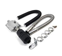 YlRNhe Standheizung Edelstahl Auspuff Schalldämpfer, 24mm Abgasschlauch Schalldämpfer Set Für Autos Luft Diesel Heizung