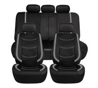 YNEION Auto-Sitzbezug Komplettset, für Smart EQ fortwo 2020 PU Leder Auto-Schonbezüge die Vordersitze Rückbank Autositzbezüge Set Auto-Zubehör Innenraum,A