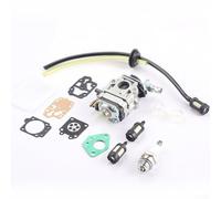YobiLife 40,5 cc Vergaser-Kit mit Zündspule, Luftfilter, Kraftstoffleitung für 2-Takt-Rasenmäher, Motor-Reparaturteil-Set
