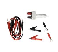 YobiLife U-Typ-Stecker Kfz-Ladegerät-Adapter-Set mit Stecker auf Buchse, 12 V Netz-Verlängerungskabel, inkl. Messleitungen, Krokodilklemmen und Zubehör für elektrische Verbindung des Fahrzeugs, 100 cm