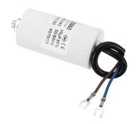 YOKIVE 10uF CBB60 Kondensator Mit U-Anschlusskabeln AC 450V (Weiß)
