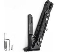 YoQIK Motorrad Ständer für Ducati Diavel 1200 1260 1260S Diavel1260/1260 Lamborghini,Aluminiumlegierung Einstellbare Seitenständer Seitenstütze Seitenh Seitenhalterung Ersatzteile Zubehör,Black