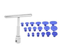 Yosoo Health Gear 18-teiliges Dellen-Reparaturset ohne Lackieren mit T-Stangen-Abzieher und 18-teiligen Abziehlaschen für die Entfernung von Hagelschäden an der Karosserie. Werkzeugset Zur