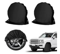 yotutun 2 Stück Radabdeckung Wohnwagen für 27-29 Zoll(68-73 cm), Radschutzhülle Reifenabdeckung Wasserdicht Schutzbezug Schwarz Wohnmobil Schützhülle für Fahrzeug, SUV, Van, MPV