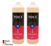YOU.S Autoshampoo Autowäsche Schaum Konzentrat biologisch abbaubar - 2x 1 Liter