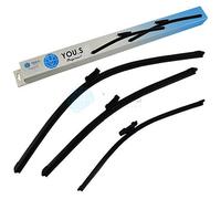 YOU.S Original SCHEIBENWISCHER SET VORNE+HINTEN für SKODA OCTAVIA III Combi 5E5