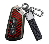 Ysbxitu Autoschlüssel Hülle aus PU-Leder Schlüsselhülle Passt für VW Golf 8 MK8 ID.3 ID.4 ID.5 Cupra Formentor für Skoda Octavia A8 Enyaq Staubdicht Schlüsselcover Autofernbedienungen