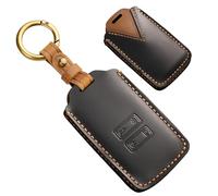 Ysbxitu Autoschlüssel Hülle in Leder kompatibel mit Renault Dacia Duster Austral Dacia Jogger Zoe Arkana Kadjar Schlüsselhülle-Schlüsseletui Abdeckung Keyless Go Schutz Autoschlüssel Box-Schwarz