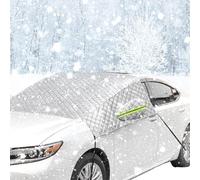 YSDCIKM 1 Stück Frontscheibenabdeckung Auto für Dacia Sandero 2 Stepway 2016-2020, Abdeckung Windschutzscheibe Winter Faltbare, Gegen Schnee, Frost, UV-Schutz Staub