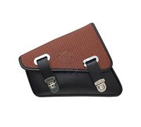 YSDSLS Straßenräder Universal-Motorradtasche Aus PU-Leder, Links, Rechts, Satteltaschen, Aufbewahrung, Werkzeugtaschen, Gepäcktasche Für Harley(Brown Left Side)
