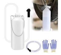 YSOOUA Bremsflüssigkeitsbehälter 1L Bremsenentlüfter Bremsenentlüfterflasche mit 60CM Schlauch und Universal Gummi-Adapter Bremsenentlüftungsgerät den Austausch von Bremsöl