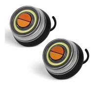 Yuanjoy 2 Stück V16 Warnleuchte, magnetischer Sockel, 360° LED-Notfallleuchte für Autos und Motorräder, Wiederaufladbarer Akku, Blinkmodus, Gelb, Dauerlicht, Weiß