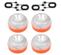 Yuanjoy 4 Stück V16 Wiederaufladbar Warnleuchte, Magnetischer Sockel, 360° LED-Notfallleuchte für Autos und Motorräder, Wiederaufladbarer Akku, Blinkmodus, Gelb, Dauerlicht, Weiß