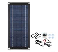 Yuanpgky Monokristallines Erhaltungsladegerät für Wohnwagen, Van, Boot, Batteriewartung, 60 W, 12 V-18 V, mit zwei USB-Anschlüssen und Clips
